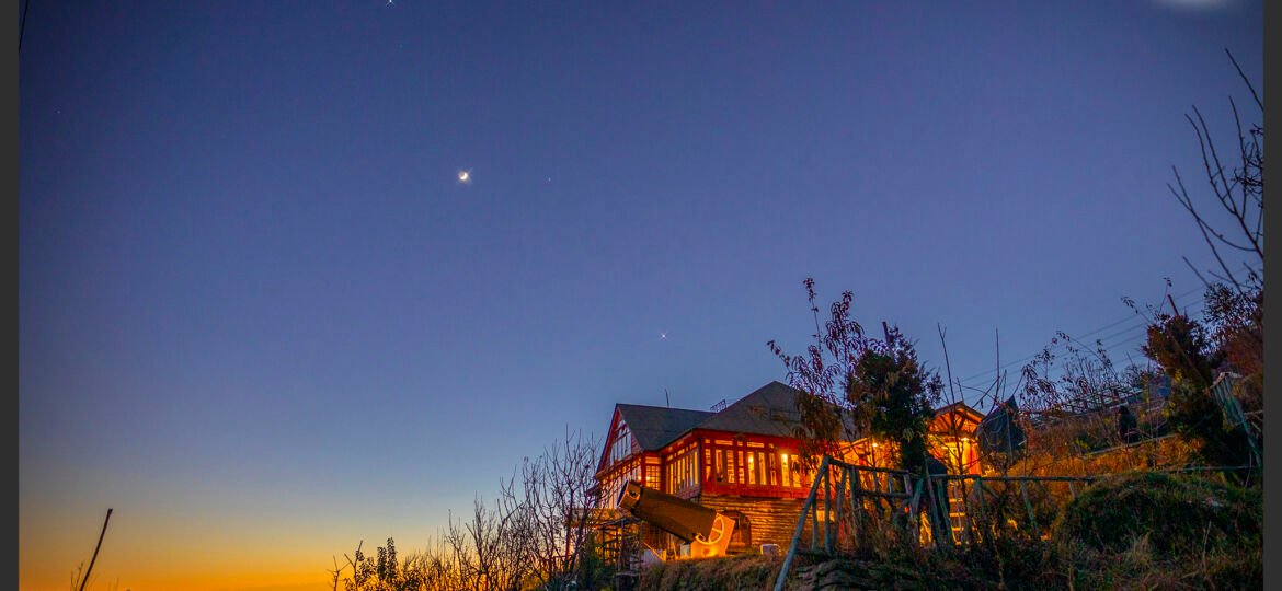 2012-12-08 20-inch Aperture Telescope Meena Bagh Planets Moon