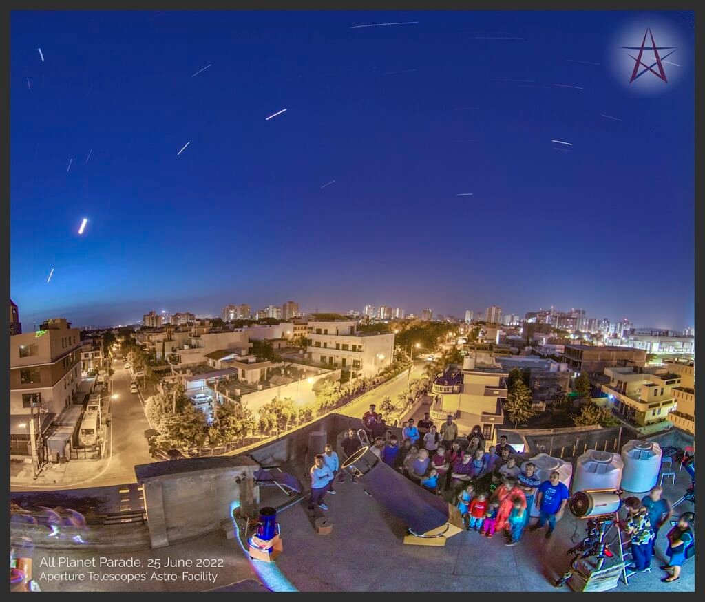 Stories From the Night of the Planet Parade at Aperture Telescopes' Astro-Facility.